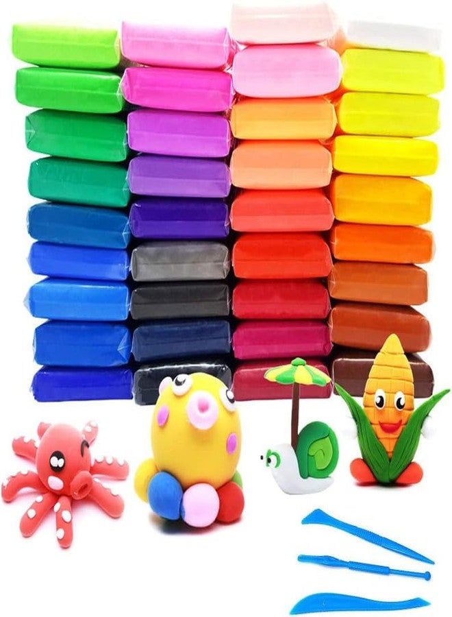 Eclet (Pack of 12) Air Dry Clay, Colorful Children Soft Clay, Creative Art Crafts, Gifts for Kids-Multi Color. Non-Toxic Modeling Magic Fluffy Foam Bouncing Clay Putty Kit for Kids with Tools .54 - Image 1